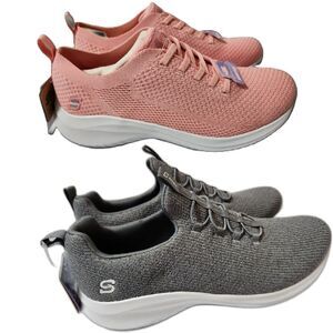 S Sport by Skechers Memory Foam Shoe Bundle - women's 11 Pink + Gray